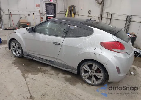 2013 Hyundai Veloster Base W/Black из США, поврежденный, VIN KMHTC6AD8DU167189